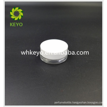 5g Hot sale make up packing transparent colored empty cosmetic cylinder glass jar with screw cap